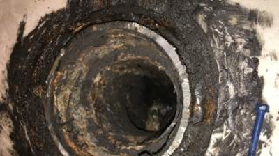 Toilet Flange - Before Photo