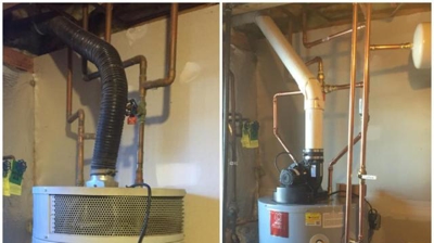 Water Heater: Before and After Photo