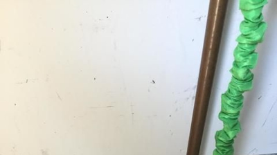 Leak on Solder Joint for Irrigation Piping in Garage Photo