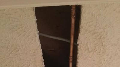 Repaired Pinhole Leak on Hot Water Line Photo