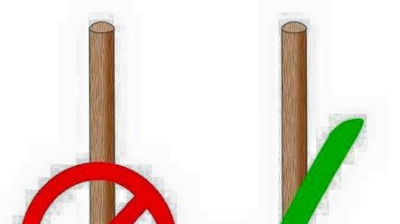 The plunger on the right is for toilets, the one on the left is for sinks. Right plunger for the right job. Photo