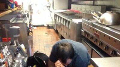 Hydro Jetting a Commercial Drain Line Photo