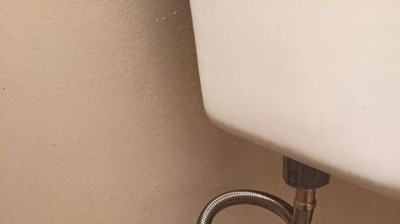 Replaced water supply/shut off valve on toilet with new flex piping Photo