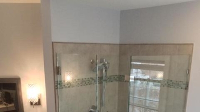 Matching Shower and Tub Fixtures Installed Photo