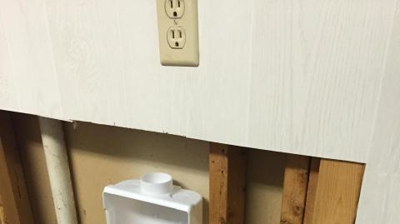 Wash Box Installed Using Pex Water Lines Photo