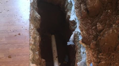 Sewer Line Run Inside Home Photo