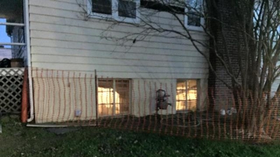 Safety Fencing to Secure Excavation Site Photo