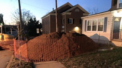 Orange Safety Barricades Photo