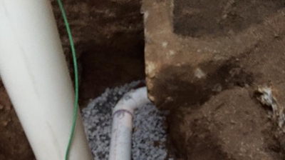 PVC Clean Out with Tracer Wire Photo