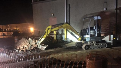 Working Hard into the Night to Get the Job Done Photo