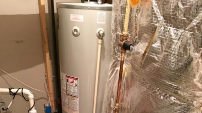 New Water Service Install Inside Home Photo